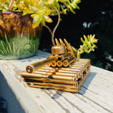 Brass Trench Art Metal Bullet Military Cannon Tank Made of Empty Bullets Shells