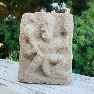 Antique Stone Carved Rock Monkey God Spiritual Deity Primitive Relic Carving
