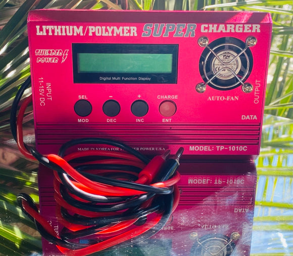 Thunder Power Lithium Polymer Super Charger Pink Model TP-1010C Tested