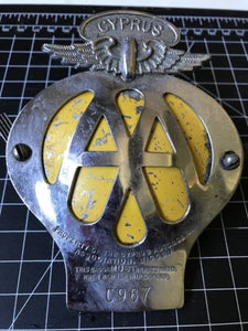 Cyprus Automobile Association Car Badge