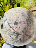 Spinning Home Mantle Desk Decorative Art Map World Globe