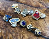 Vintage Lions Club International Gold Filled Pin Lot 1960’s-1970’s Collection