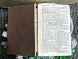 Vintage New Testament English Bible Antique Brass Book Clasp Catch Hard Cover