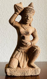 Beautiful Antique Vintage Thai Carved Clay Spiritual Relic Statue Woman Figure