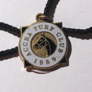 Accra Turf Club 1959 Enamel Member Badge #27