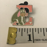 Disney Pin 82327 DLR Hidden Mickey Series Alphabet Letter E Eeyore
