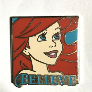 Disney Pin Ariel Believe Princess Mystery Quotes Set The Little Mermaid Pin