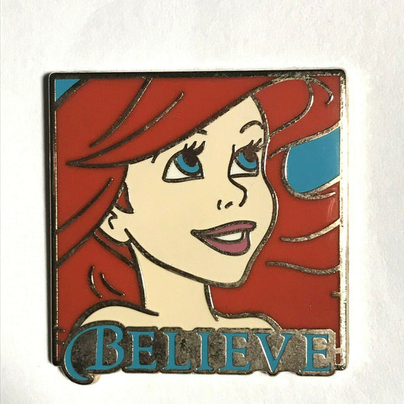 Disney Pin Ariel Believe Princess Mystery Quotes Set The Little Mermaid Pin