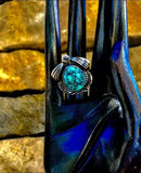 Vintage Navajo Sterling Silver And Turquoise Ring