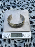 Vintage Native American Sterling Silver 925 Cuff Bracelet 48.57 grams