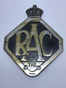 RAC Royal Automobile Club TAS Tasmania Rare Car Badge