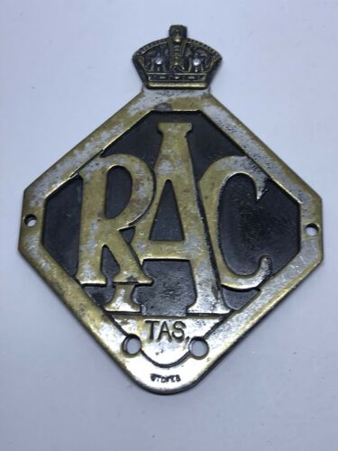 RAC Royal Automobile Club TAS Tasmania Rare Car Badge