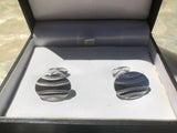 David Donahue DD Signed Sterling Silver 925 & Men's Cufflinks In Original Box