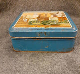 Vintage Square Tin with Lid San Francisco Cable Car Streets Of San Fransisco