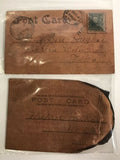 Lot Of 9 Early 1900s Antique Leather Postcards