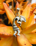 Vintage 925 Sterling Silver Kokopelli Fertility Deity Flute Player Charm Pendant