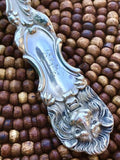 Antique Rare Ornate Lion Sugar Spoon Sterling Silver By Frank Smith Pat 1903