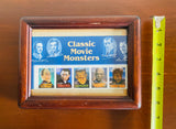 1996 Horror Classic Movie Monsters Rare Collectible Stamps Frankenstein Framed