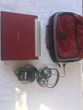 Polaroid Portable Red DVD Player PDX-0073 With Screen, Charger And Headphones