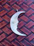 Sterling Silver Celestial Moon Pendant