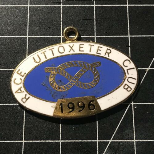 Uttoxeter Race Club 1996 Enamel Badge Horse Racing