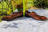 Italian Genuine Brown Leather Upper Fratelli Selects Size 12 M Mens Dress Shoes