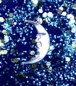 Sterling Silver Celestial Moon Pendant