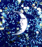 Sterling Silver Celestial Moon Pendant