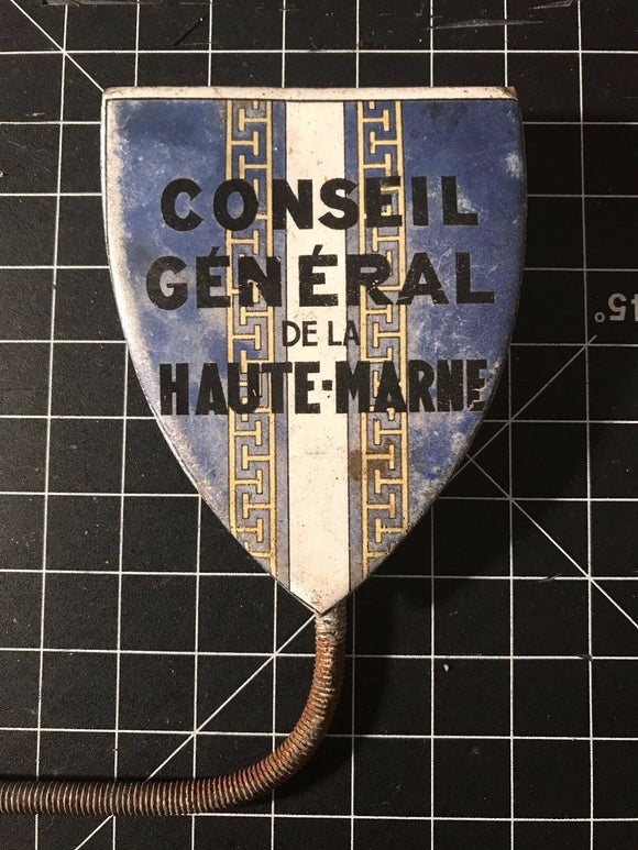 Conseil General de la Haute-Marne Car Badge