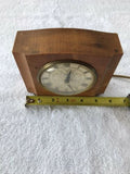 Vintage 1950’s Westclox Mahogany Wood Sheraton Electric Alarm Clock