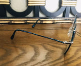 Tura Japan Aqua Blue Tortoise Shell Style Frame Perscription Glasses w Case