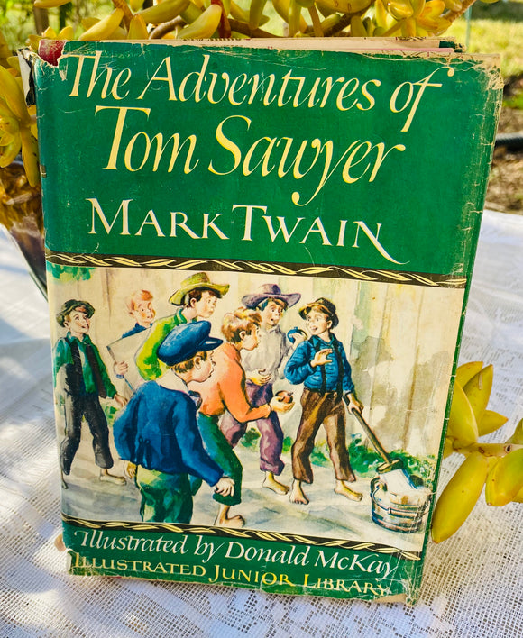 Vintage Famous Mark Twain Book The Adventures Of Tom Sawyer