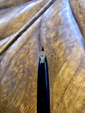 Vintage Signed + Marked 14k 585 Sheaffer USA Fountain Pen w Silver Brush Finish