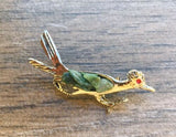 Vintage Roadrunner Bird Gold + Silver Tone Road Runner Brooch Pin Set of 5 Birds