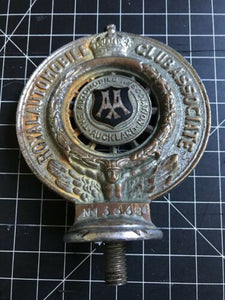 The Royal Automobile Club Associate Auckland Car Badge