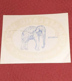 Vintage Cumberland Hotel Bechuanaland Lobatsi Elephant Luggage Label