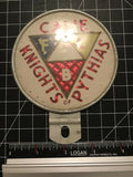 Calie Knights Of Pythias Car Badge