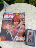 The Classic Marvel Figurine Collector Magazine Elektra #17 + Lead Action Figure