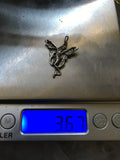 Vintage Sterling Silver Dancing Flying Fairy Mythical Creature Pendant 3.67 g