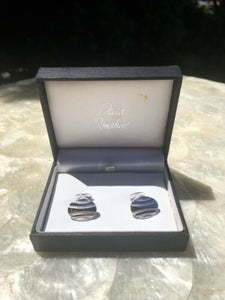 David Donahue DD Signed Sterling Silver 925 & Men's Cufflinks In Original Box