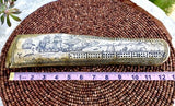 James Allen Signed 1840 Replica Ship Whale Bone Scrimshaw Cabbage Board