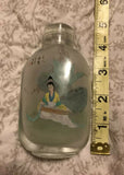 Antique Rare Chinese Signed Reverse Painted Glass Snuff Bottle