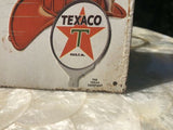 TEXACO FIRE CHIEF Dalmatian Dog Red Wagon “Loads Of Action” Metal Sign