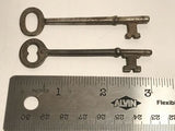 Antique Vintage Germany Original Skeleton Key Set Of 2 German Keys