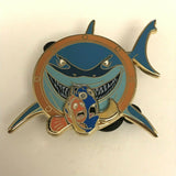 Finding Nemo Bruce chasing Marlin and Dory Porthole Disney Pin #107940