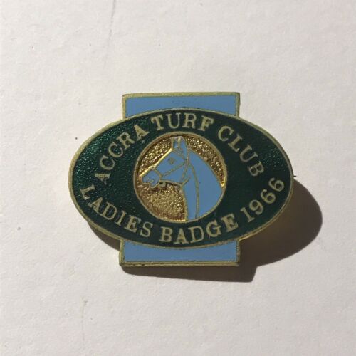 Accra Turf Club Ladies Pin Badge 1966 #26