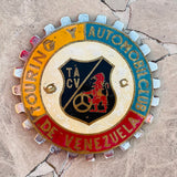 Vintage Touring Y Automobile Club de Venezuela Venezuelan TA CV Car Badge