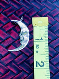 Sterling Silver Celestial Moon Pendant