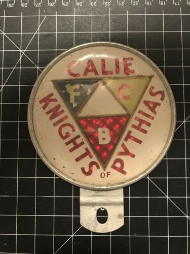 Calie Knights Of Pythias Car Badge