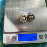 Taxco Signed Sterling Silver Mexico 925 Swirl Pierced Post Earrings 12.4g